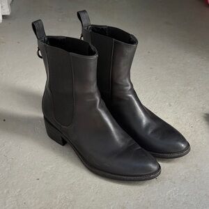 Cole Haan Black Combat & Moto Boots